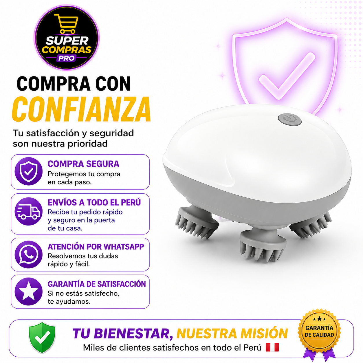 Masajeador Eléctrico Portátil de Percusión – Alivio Muscular