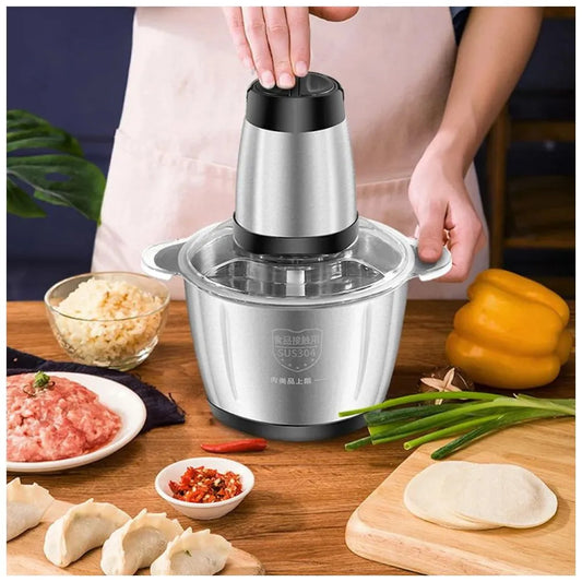 Picadora / Procesadora de Alimentos 2L de Acero Inoxidable