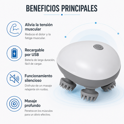 Masajeador Eléctrico Portátil de Percusión – Alivio Muscular